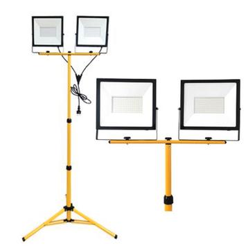 Dubbele LED Bouwlamp 2x 100W op statief beschikbaar voor biedingen