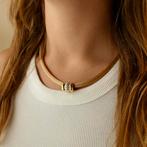 18 Krt. Bicolor gouden hanger met diamant; 0,26 ct. | FOPE, Sieraden, Tassen en Uiterlijk, Ophalen of Verzenden, Gebruikt, Goud