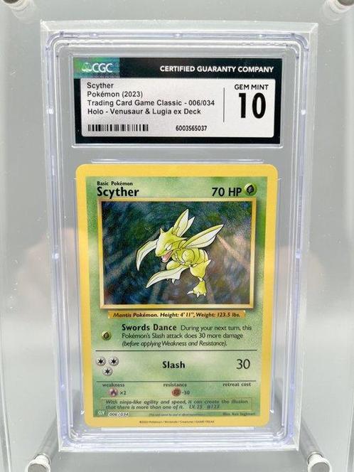 The Pokémon Company Graded card - Scyther Holo - CGC 10, Hobby en Vrije tijd, Verzamelkaartspellen | Pokémon