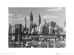 Kunstdruk Time Life Lower Manhattan Skyline 1948 30x40cm, Nieuw, Verzenden