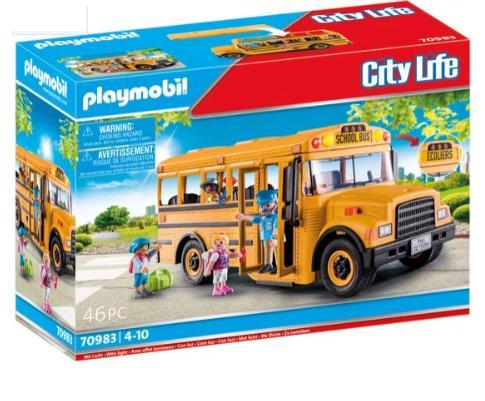 PLAYMOBIL City Life Amerikaanse schoolbus - 70983, Kinderen en Baby's, Speelgoed | Playmobil, Nieuw, Verzenden