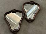 Spiegel (2) - Glas, Hout - Vintage spiegels