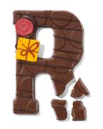 HEMA Handgedecoreerde chocoladeletter melk R 180g, Diversen, Sinterklaas, Verzenden, Nieuw