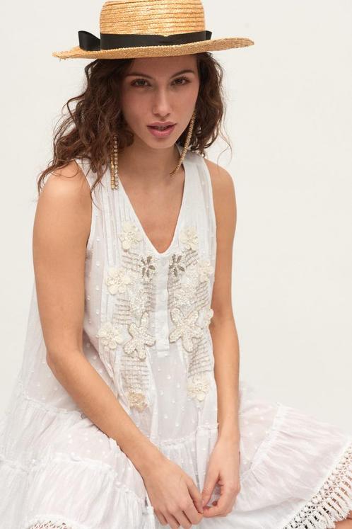 Prachtige handgemaakte tuniek van katoen mouwloos met, Kleding | Dames, Blouses en Tunieken