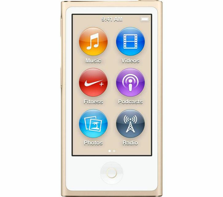 Apple iPod Nano Multitouch 7e Generatie - 16 GB - Goud, Audio, Tv en Foto, Overige Audio, Tv en Foto, Zo goed als nieuw, Verzenden
