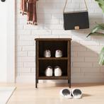 vidaXL Schoenenkast 38x35x50 cm bewerkt hout bruin, Huis en Inrichting, Verzenden, Nieuw