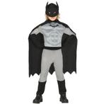 Superhelden vleermuis pak voor jongens grijs/zwart - Batma.., Kinderen en Baby's, Carnavalskleding en Verkleedspullen, Nieuw, Ophalen of Verzenden