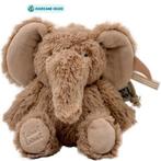 Knuffel olifant |  Bruin  | 15 cm (knuffeldier), Ophalen of Verzenden, Nieuw