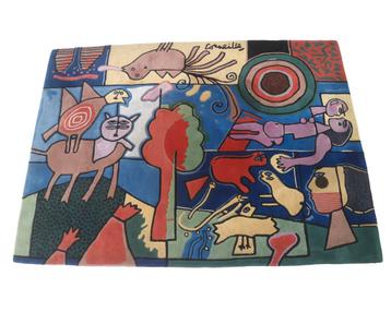 Vloerkleed, vermoedelijk Corneille (1922-2010) beschikbaar voor biedingen