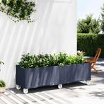 vidaXL Plantenbak met wielen 160x50x54 cm polypropeen, Verzenden, Nieuw, Kunststof