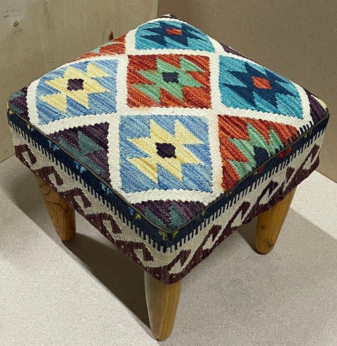 Kelim poef - handgeweven - ongebruikt - wol - kleurrijk, Huis en Inrichting, Stoffering | Tapijten en Kleden