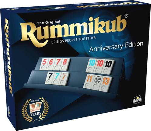 Rummikub Anniversary Edition | Goliath - Gezelschapsspellen, Hobby en Vrije tijd, Gezelschapsspellen | Bordspellen, Nieuw, Verzenden