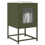 vidaXL Nachtkastje 36x39x60,5 cm koudgewalst staal, Huis en Inrichting, Verzenden, Nieuw, Metaal of Aluminium