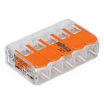 WAGO Verbindingsklem 5-voudig  t/m 4mm² - 221-415 - 8 stuks, Verzenden, Nieuw