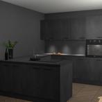Beton Zwarte keuken Rosario 70769, Verzenden, Nieuw