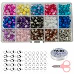Fako Bijoux® - DIY Glas Kralen Set - Glaskralen Crack Mix &, Verzenden, Nieuw
