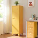 Lockerkast Kurikka metaal 137x38x38 cm geel [en.casa], Verzenden, Nieuw in verpakking