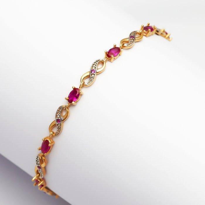 Zonder minimumprijs - Armband - 8 karaat Zilver, Geel goud -, Sieraden, Tassen en Uiterlijk, Armbanden