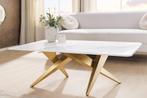 Moderne salontafel ART LIVING 130cm wit marmer keramiek, Ophalen of Verzenden, Nieuw