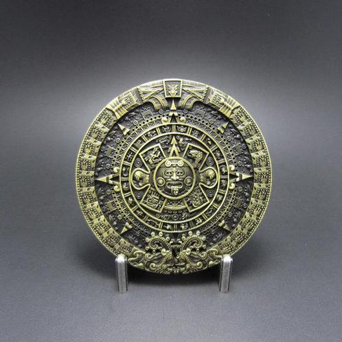 Azteekse Kalender brons Riem Buckle/Gesp, Kleding | Heren, Riemen en Ceinturen, Verzenden