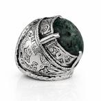 Jade - Zilver - Ring, Antiek en Kunst
