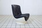 Vintage “ space age” Fauteuil in Leer op Witte Voet, Huis en Inrichting, Fauteuils, Ophalen of Verzenden, Nieuw