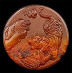 Jaspis - Amulet van kracht - Tijger - Zelfbeheersing en, Antiek en Kunst