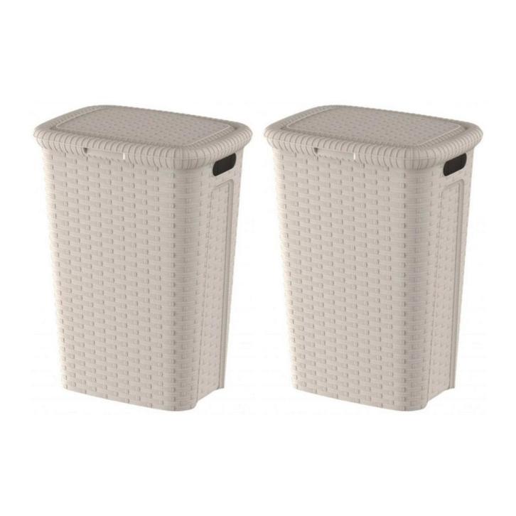 Weave Wasmand Hoog Model – 53 Liter – Set van 2 –, Huis en Inrichting, Stoelen, Ophalen of Verzenden