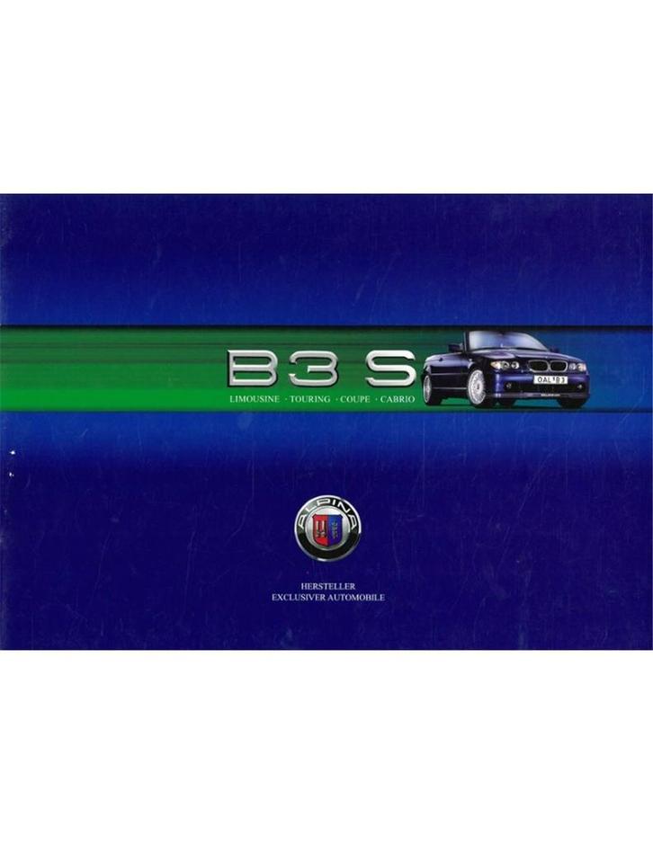 2003 BMW ALPINA B3 S BROCHURE DUITS, Boeken, Auto's | Folders en Tijdschriften