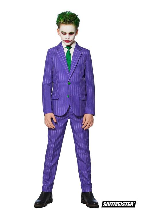 Gestreept Joker kostuum kind, Kleding | Heren, Carnavalskleding en Feestkleding, Nieuw, Ophalen of Verzenden