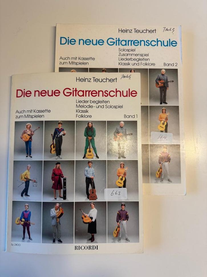 Gitaar methode: Die neue Gitarrenschule - 2 delen, Muziek en Instrumenten, Bladmuziek, Gitaar, Les of Cursus, Zo goed als nieuw