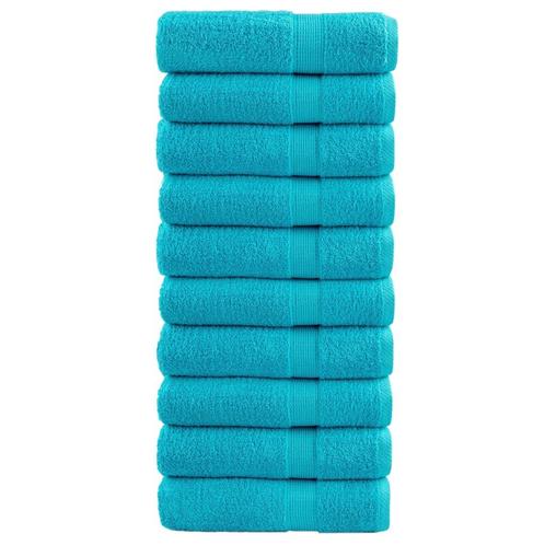 vidaXL Badhanddoeken SOLUND 10 st 600 g/m² 70x140 cm, Huis en Inrichting, Badkamer | Badtextiel en Accessoires, Blauw, Nieuw, Verzenden