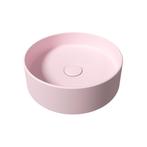 Opbouw Waskom Salenzi Hide Circle 40x12 cm Mat Roze, Ophalen of Verzenden, Nieuw, Overige typen