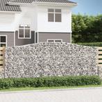 vidaXL Schanskorf gewelfd 400x50x160/180 cm gegalvaniseerd, Tuin en Terras, 100 cm of meer, Verzenden, Nieuw, Metaal