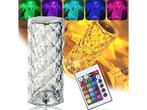 Veiling - iBello crystal diamant tafellamp 20cm 16 kleuren, Nieuw