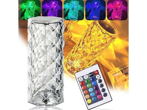 Veiling - iBello crystal diamant tafellamp 20cm 16 kleuren, Huis en Inrichting, Lampen | Overige