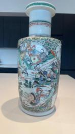 Vaas - UV Checked! Kangxi Rouleau Vaas, Late Qing, H 46 Cm -