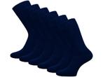 6 paar SQOTTON® Katoenen sokken - Naadloos - Marineblauw, Verzenden, Nieuw