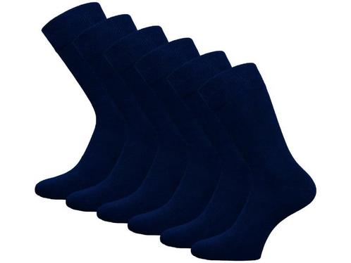 6 paar SQOTTON® Katoenen sokken - Naadloos - Marineblauw, Kleding | Heren, Sokken en Kousen, Verzenden