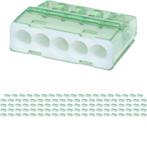 Lasklem - Vintex - 5 Polig - 0.2-2.5 mm2 - Wit - 100 Stuks, Doe-het-zelf en Verbouw, Elektra en Kabels, Ophalen of Verzenden, Nieuw