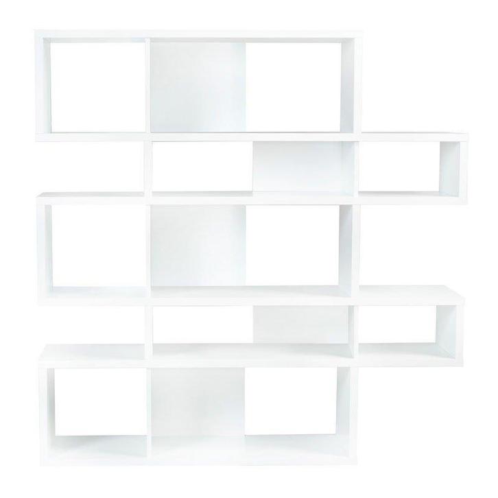 *WOONWINKEL* TemaHome London Design Boekenkast Wit - Wit, Huis en Inrichting, Kasten | Boekenkasten, Nieuw, Verzenden