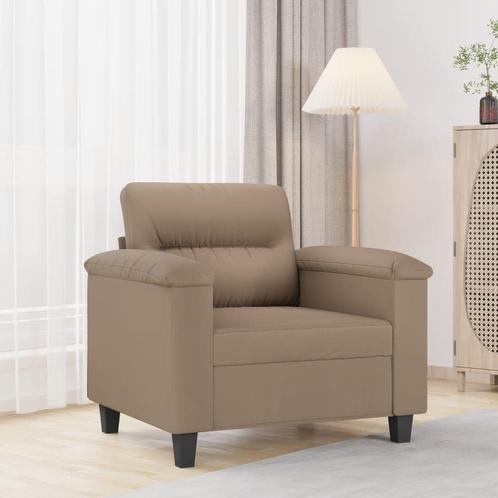 vidaXL Fauteuil 60 cm kunstleer cappuccinokleurig, Huis en Inrichting, Banken | Bankstellen, Nieuw, Minder dan 150 cm, Leer, Eenpersoons