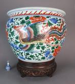 Shunzhi (1644-1662) - Jardinière - Twee feniksen in de
