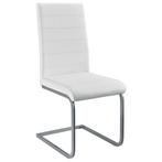 2 Eetkamerstoelen / stoel - Vegas - Kunstleer - Wit, Huis en Inrichting, Stoelen, Verzenden, Nieuw