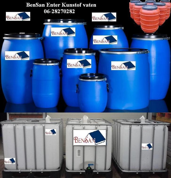 regenton vat kunststof ijzer jerrycan ibc tank bensan enter, Tuin en Terras, Overige Tuin en Terras, Zo goed als nieuw, Ophalen