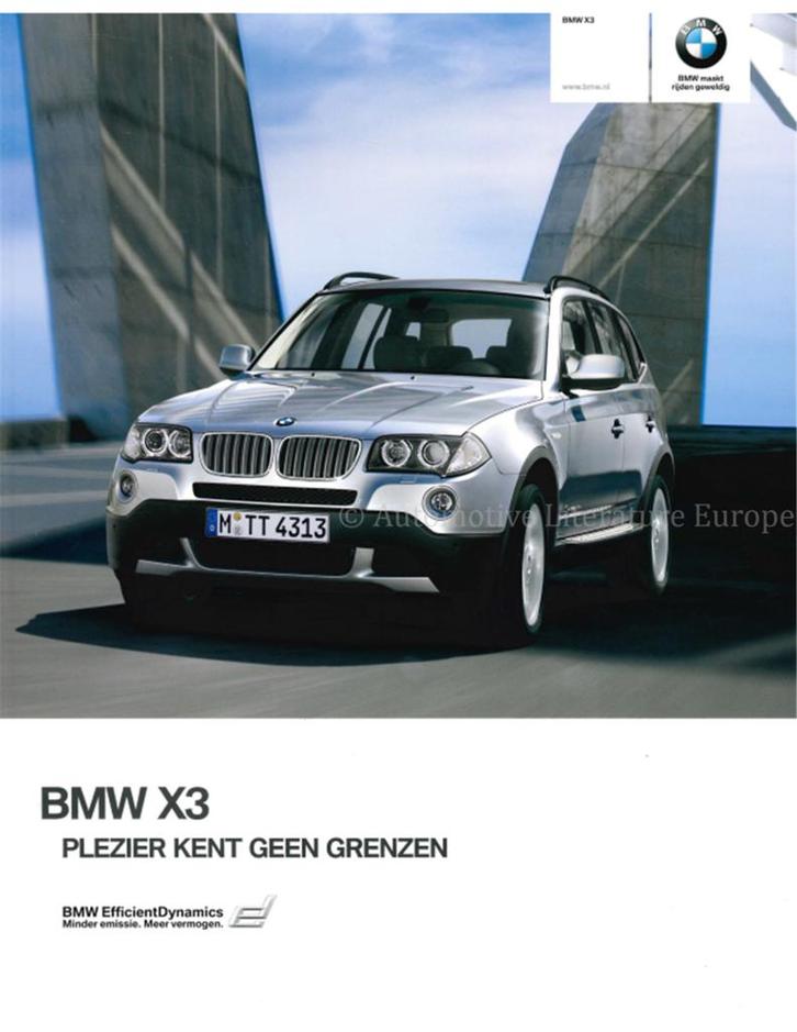 2010 BMW X3 BROCHURE NEDERLANDS, Boeken, Auto's | Folders en Tijdschriften, BMW