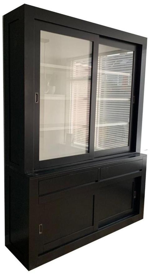 Buffetkast zwart design XL soft close 180 x 240cm, Huis en Inrichting, Kasten | Buffetkasten, Ophalen of Verzenden