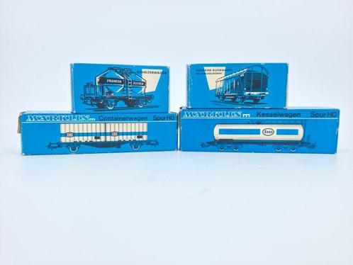 Märklin H0 - Modeltrein goederenwagon (6) - 6 goederenwagons, Hobby en Vrije tijd, Modeltreinen | H0