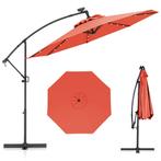 LIVSK Offset Parasol 300 cm met Afstandsbediening - 32 LEDs, Tuin en Terras, Verzenden, Nieuw