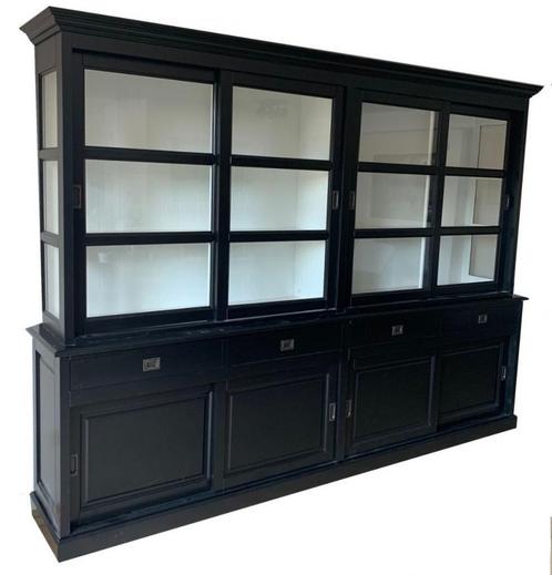 Buffetkast zwart Akkrum 300cm, Huis en Inrichting, Kasten | Buffetkasten, Ophalen of Verzenden